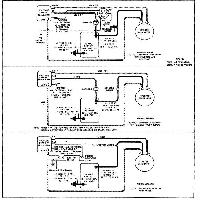 Starter Generator Wiring Diagram, 12 Volt Car Generator Wiring Diagram
